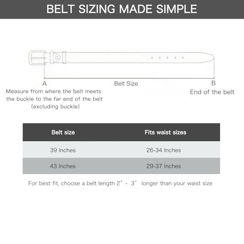 Image of Aurolran Women's Leather Belt with Buckle - Ideal for Dresses, Jeans, and Coats