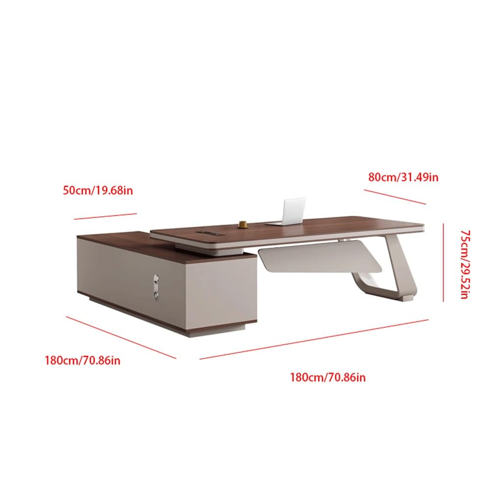 Mesa de Escritorio Para Computadora Scrivania Boss, Scrivania Da Ufficio Moderna, Scrivania Presidenziale, Scrivania Grande, Scrivania Da Ufficio For Manager Scrivania da Studio Per Camera da Letto(A)
