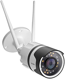 ZOSI 3MP Security Camera Outdoor, 2K Wireless WiFi Spotlight IP Camera with Two-Way Audio, IP66 Waterproof, 80ft Color Night Vision,Human Detection,Motion Alert, Compatible with Alexa-C190