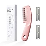 Cryslora Hair Razor Comb, Hair Thining Trimmer, Homeuse Cutting and Styling Comb (Pink)