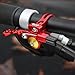 YIJU Dropper Post Lever Adjustable Control Remote Lightweight Bicycle Seat Post Supplies Shifter with Cable for Road Bike Cycling , red 22.2mm