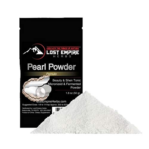 Pearl Powder (50g) || 100% Pure Fresh Water Pearls (Sustainable) Micronized + Fermented (Important for Absorption) || Mineral Rich = Numerous Benefits || Anti-Aging and Beauty Secret of Ancient China
