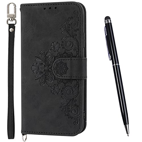 TOUCASA Funda para iPhone 6S/ 6, Premium Piel Carcasa iPhone 6S/ 6 Libro, Soporte Plegable Tapa Flip de PU Cuero Ranuras Tarjetas Magnético Protección para iPhone 6S/ 6 (4,7 Pulgadas) (Negro)