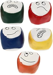 BESPORTBLE 5pcs Funny Bean Bags Round Sandbags Kids Throwing Sand Bags Smile Face Juggling Balls for Bean Bag- toss Stress Decompress Perfect for Family Games Outdoor Gathering