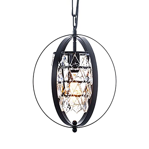 Lampes à suspension de ferme E27 et plafonnier rétro en métal noir pour salle à manger
