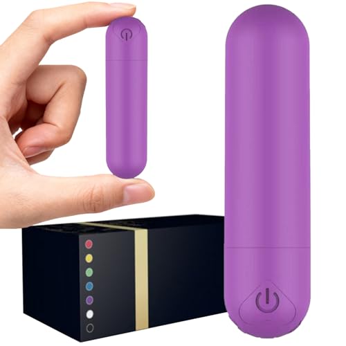 Smmgqeee Mini Handheld Electric Back Massager Waterproof Quite Massager Portable Massager for Back Neck Shoulder Body Purple