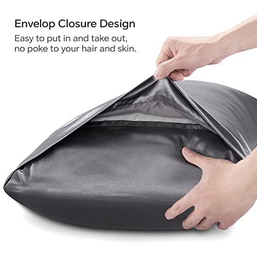 Bedelite BEUSA11M026 Satin Pillowcase For Hair And Skin, Super Soft And Cooling Similar To Silk Pillow Cases 2 Pack thumb #4