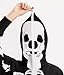 Tipsy Elves Halloween Skeleton Costume for Women - Comfy Easy Adult Onesie Jumpsuit - Front and Back Print with Zip Up Mask - Women's White Skeleton Jumpsuit Halloween Costume Size Medium