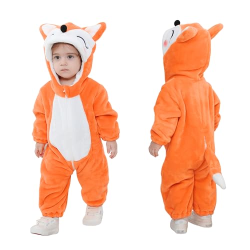 Image of TONWHAR Kid's and Toddler's Costume Baby Animal Outfit Baby Boys' Girls' One-Piece Rompers Jumpsuit