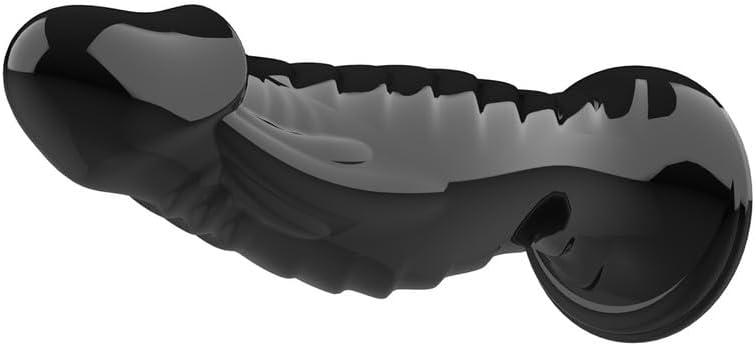 Multi Functional Soft Double Headed Silicone Rod Accessory with Unique Curve and Pattern Design+Special Pants - Y19 (Black)