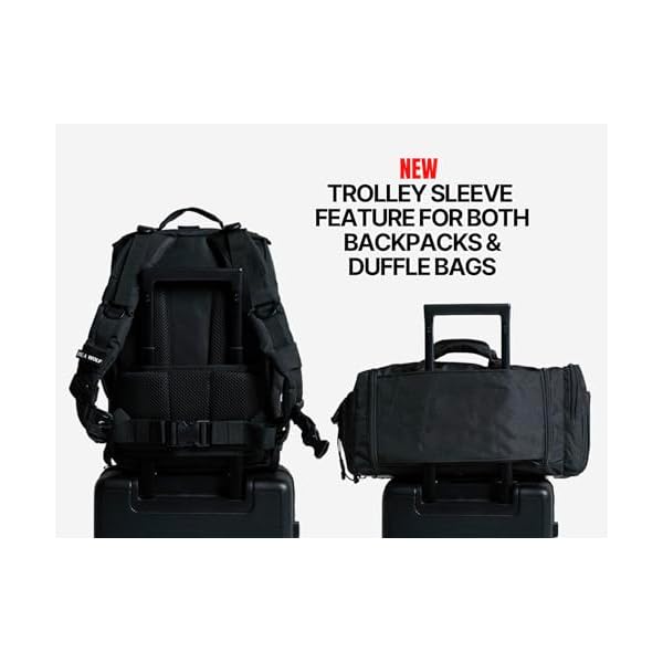 WOLFpak 35L Athletic Gym Backpack - Durable 1000D Waterproof Oxford Material with MOLLE Webbing, Laptop Pocket - Image 4