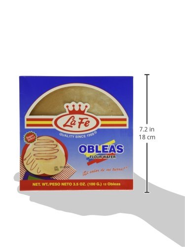 La Fe Obleas Flour Wafers 12 Pack