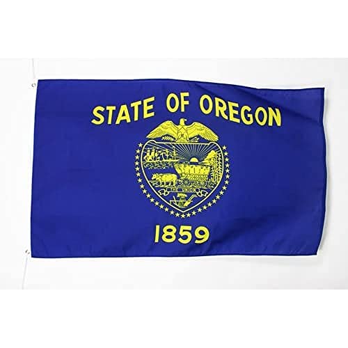 BANDIERA OREGON 90x60cm - BANDIERA STATO AMERICANO – USA - STATI UNITI 60 x 90 cm - AZ FLAG