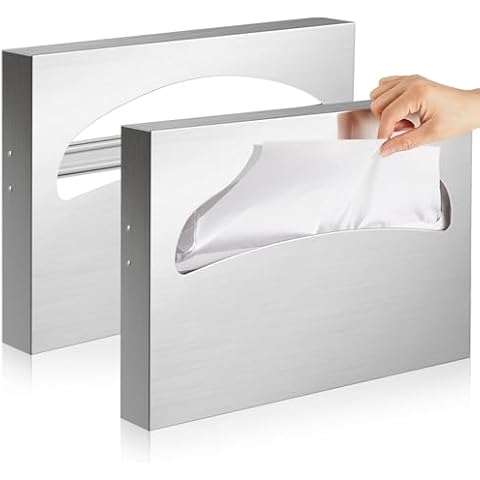 Hushee Stainless Steel Toilet Seat Cover Dispenser Cover