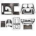 GXARTS 12Pcs Carbon Fiber Full Set Interior Decoration Trim Kit Compatible with Lexus IS250 Black 2006 2007 2008 2009 2010 2011 2012