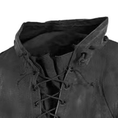 JEShifangjiusu Men Casual Henley Tshirt Long Sleeve Outdoor Military Tactical Hoodie Retro Lace Up Pullover Hooded Sweatshirt2