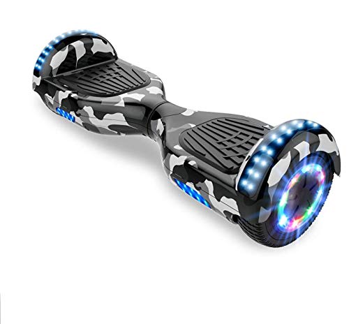 Self-Balancing Scooter, Hoverboard Elektro Scooter 6,5zoll Scooter hoverboard kinder Bluetooth Scooter mit bunten Lichter Bluetooth eingebaute