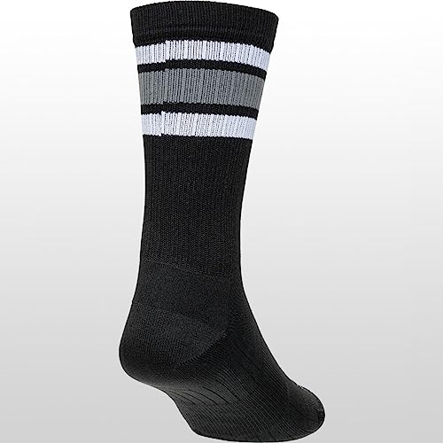 SockGuy SGX6 Throwback Black Sock One Color, S/M2