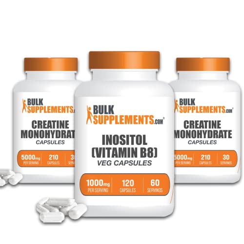 Bulksupplements.com Inositol & Creatine Capsules Bundle #TOP3