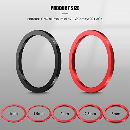 image for Skylety 20 Pieces Bike Bicycle Bottom Bracket Spacer 7 8 9 10 11 Speed