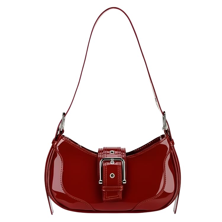 Trendy Korean Sling Bag for Women | Polyurethane Stylish Ladies Crossbody Shoulder Bag | Compact Lightweight Handbag for Regular Use, Travel, Casual Outings & Seasonal Wear Red Colour-image-15
