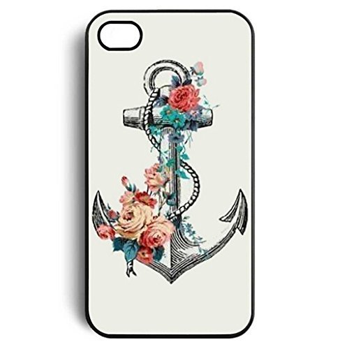 Saison. C Funny Anchor Fleur Coque arrière Rigide pour iPhone 5 C