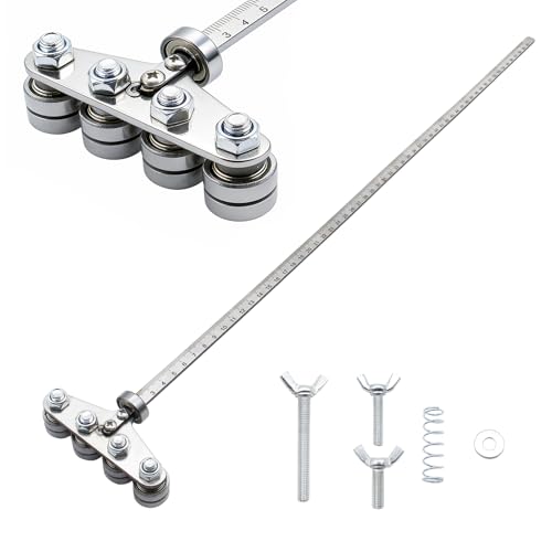 Professional Circular Saw Guide Rail for Precision Cutting - Adjustable Stainless Steel Caliper for Accurate Wood Measurements Woodworking DIY Tool for Circular Saws & Hand Saws