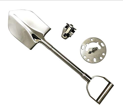 TX Multifunction Shovel Steel Portable Lightweight Outdoor Survival Convertible Carry Case, Camping, Hiking, Digging, Vehicle Backup Tire Shovel Cover