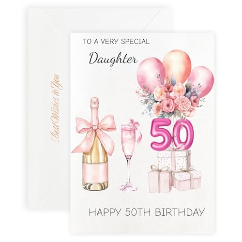 MAGJUCHE 50th Birthday Card for Daughter