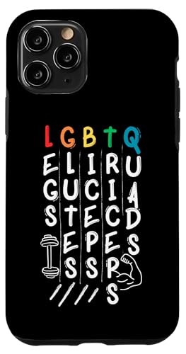 Workout LGBTQ Legs Glutes Biceps Triceps Quads Gym Lover �X�}�z�P�[�X iPhone 11 Pro �p
