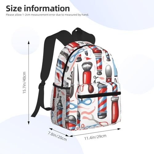 Mochila impermeable Barber Supplies con diseño cómodo y ligero unisex 4