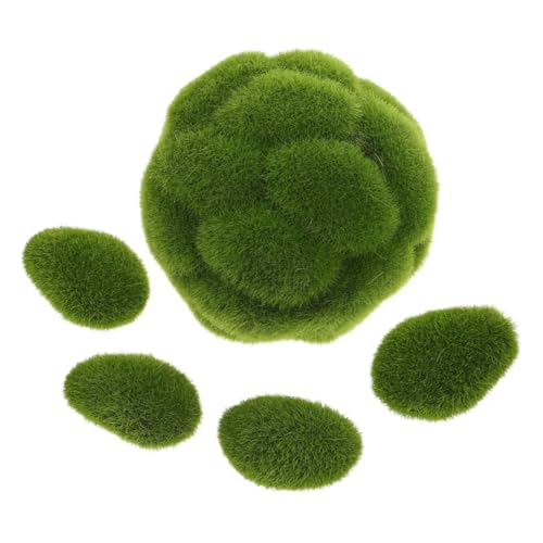Happyyami 1Set Artificial Balls of Greenery Orbs for Indoor Crafts Terrariums and Window Displays Faux Topiaries for Decorative Arrangements