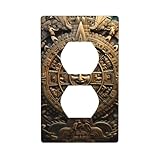 La plaque murale YYHWHJDE Maya Calendar End of The World Prints offre une solution élégante et décorative pour couvrir les imperfections murales et les prises obsolètes. Sa double fonctionnalité en tant que mise à niveau protectrice et esthétique en fait un incontournable pour toute maison ou bureau.