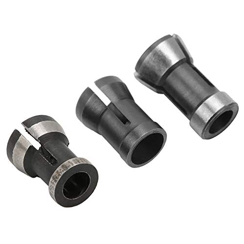 Adaptador de mandril de cabeça de gravura, 3PCS 6 6,35 8mm Adaptador de mandril para carpintaria, fr