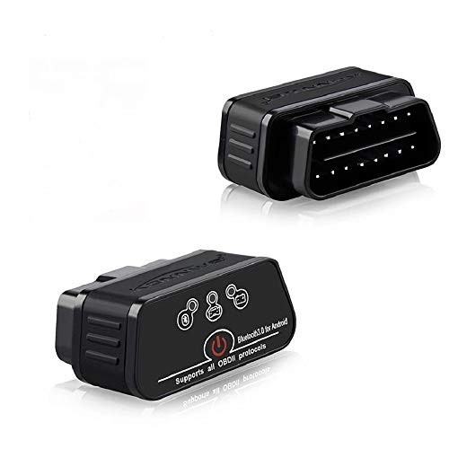 OBD Bluetooth Coche Diagnóstico Escáner Herramienta OBD2 chequeo luz motor Inálambrico personalización y herramienta de servico - Compatible con Android y Windows (NO PARA IOS).