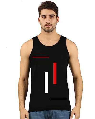 Image of JUGULAR Men's Regular Fit Cotton Printed Vest