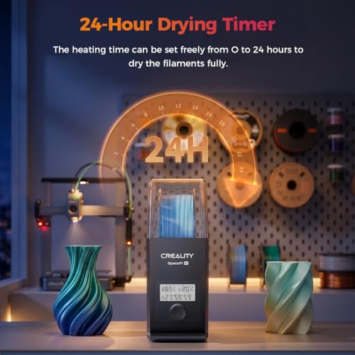 Image of 2026 New Official CREALITY Filament Dryer Box Pro 2.0 with Fans, Space Pi SE Upgraded 360 Hot-air PTC Circulates Heating, 1KG Filament Dehydrator Dry During for 1.75 /2.85mm PLA PETG ABS TPU Nylon