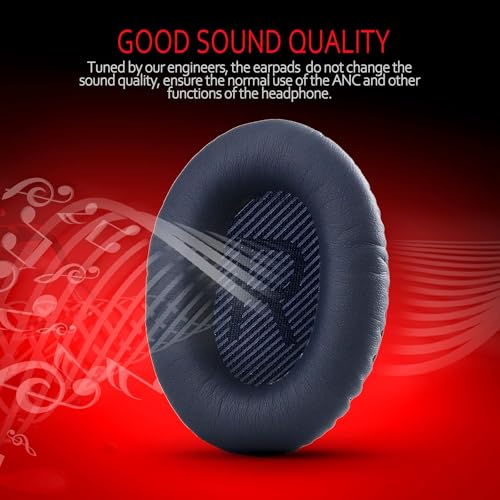 Image of Premium Ear Pad Replacement for Bose Headphones Earpads, Compatible with Bose QuietComfort 35 ii /QC35 /QC25 /QC2 /QC15 /Ae2 /Ae2i /Ae2w /SoundTrue & SoundLink, by Krone Kalpasmos - Midnight Blue