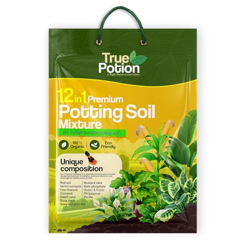 12in1 Organic Potting Soil Mix 4 KG - Ready to Use with Manure, C...