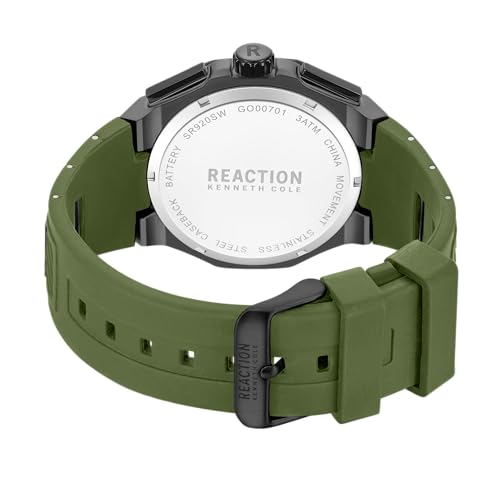 Image of Kenneth Cole Reaction Black Dial Chronograph Watch for Men - KRWGO0070105