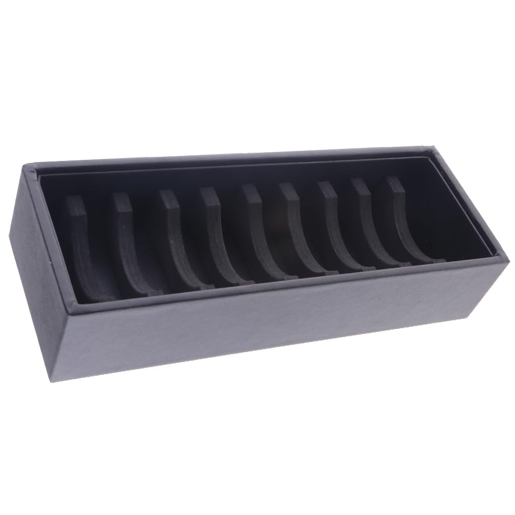 TWISAXC Sleek Bracelet Jewelry Showcase With 10 Slot Counter Display Box Elegant And Practical For Bangles Durable Bracelet Organizer Room Showcase 10 Sots, Black, 24x9x5cm