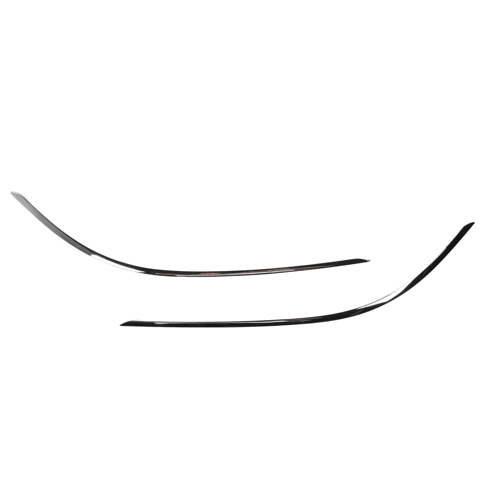 Untere Zierleiste für die vordere Stoßstange, 2 Stück Ersatz für die untere Chromleiste der vorderen Stoßstange für W204 Standard Facelift 2011 bis 2014