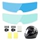 Antibeschlag Motorradhelmfolie, Motorradhelm Anti Regenfolie, mit Installationspaket, Transparente HD Schutzfolie, Die Ihre Sicht Aufhellt Und Die Fahrsicherheit Schützt, für Motorradhelme