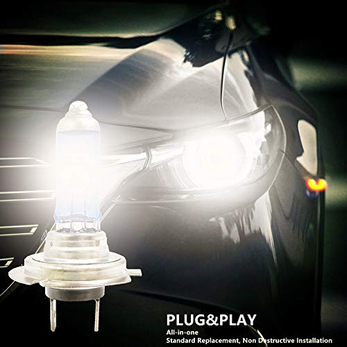 Vexoneye H7 Halogen Headlight Bulb 12V 55W White 5000K Fog Light Bulbs 12972 64210 Super Bright Headlamp #TOP5