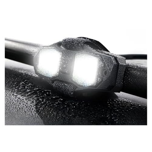 Colore: Bianco/Bianco e Rosso VFEBTSD Supporto for Roll Bar Luce a Cupola a LED Luce da Roccia con Interruttore Compatibile con UTV Polaris RZR Can-Am ATV Carrello da Golf Camion Pickup Jeep Toyota Trattore(White)