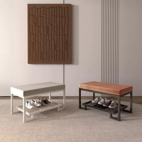 Tabouret de douche multifonction et banc à chaussures en bois - 4