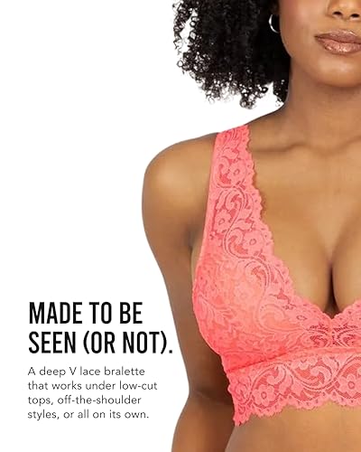 Image of Smart & Sexy Women's Signature Lace Deep V Neck Wireless Bralettes