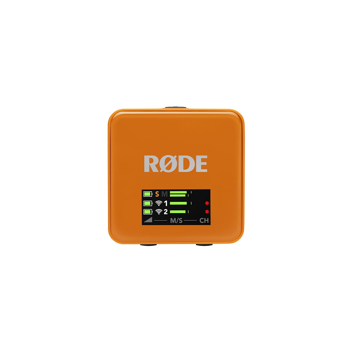 RØDE Wireless GO II Ultra-compact Dual-channel Wireless Microphone System with Built-in Microphones, On-board Recording and 200m Range for Filmmaking, Interviews and Content Creation: Wireless GO Gen 3 Orange