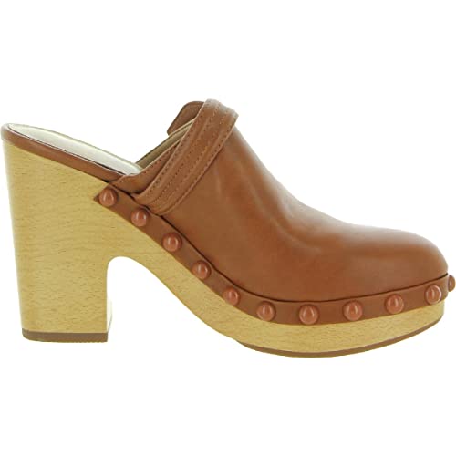 Image of Sam Edelman Womens Nyla Round Toe Slip On Clogs Brown 6.5 Medium (B,M)