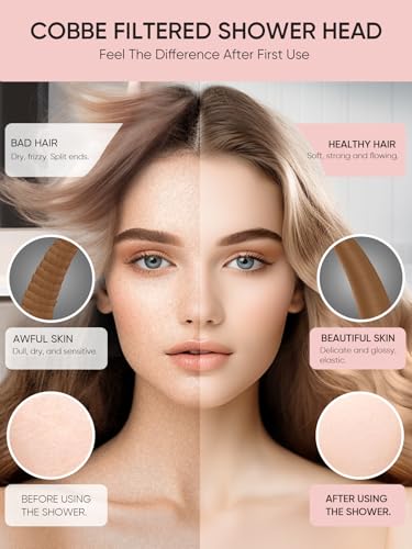 Cobbe Filtered Shower Head with Handheld, High Pressure 7-mode Showerhead with Filters for Hard Water - Remove Chlorine - Reduces Dry Itchy Skin, Patented Paddle Shift Design, Chrome - Image 8